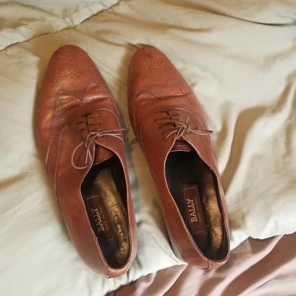 Bally Italian leather oxfords, size 11. Bally Carmen Men Black Leather. Oxford Dress Shoes. Made In  main image 2